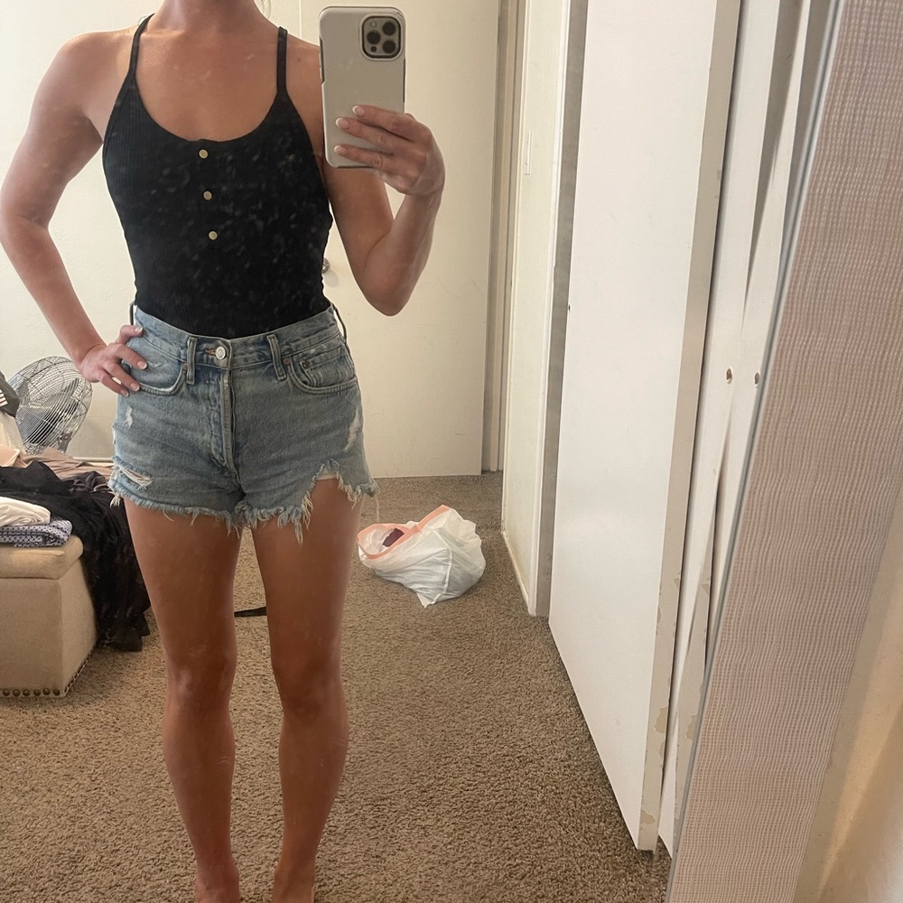 Ribbed Racerback bodysuit - Victoria secret